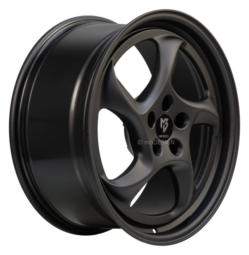 mbDESIGN<br>TURBO - Schwarz stumpfmatt (19x9.5)